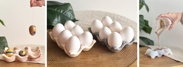 DIY pakket eierhouder