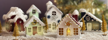 Maak je eigen kerstdorp met de DIY pakketten kersthuisjes