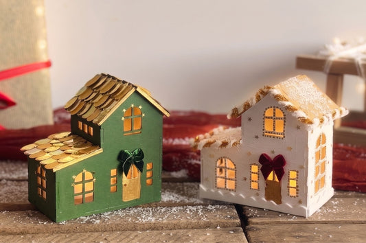 DIY  Pakket Houten Kersthuisje 3