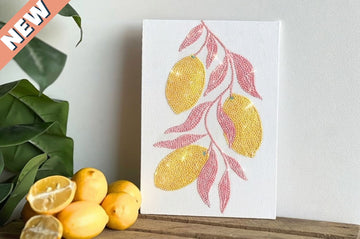 DIY Bedazzling Kit Citroenen - Canvas Schilderij