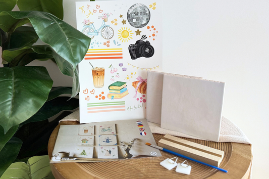 Kit DIY Carreau en Céramique - Concevez Votre Propre Carreau - 2 pièces