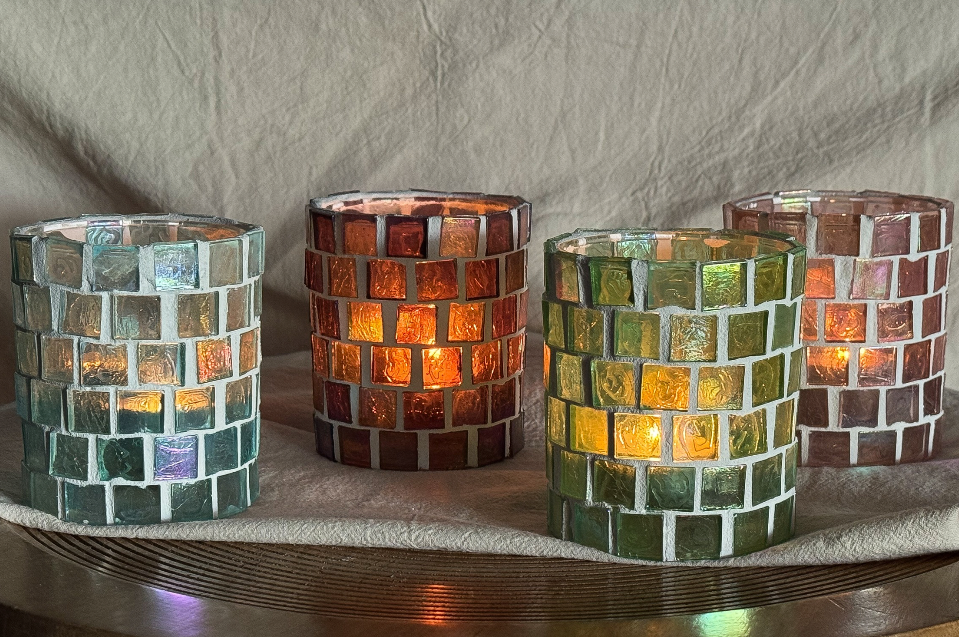 DIY Pakket Waxinelichthouder met Glasmozaiek