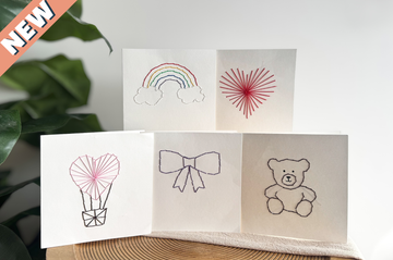 Kit DIY Cartes à broder - Naissance