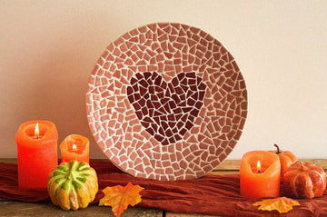 DIY Kit Mosaic Bowl with Heart