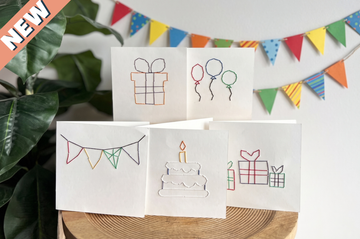 Kit DIY cartes à broder - Anniversaire