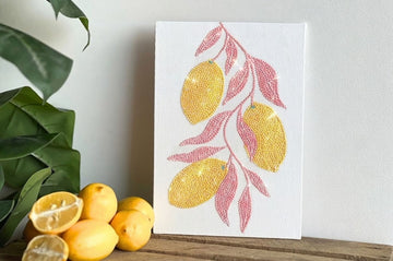 Kit de broderie diamant Citrons - Toile à peindre