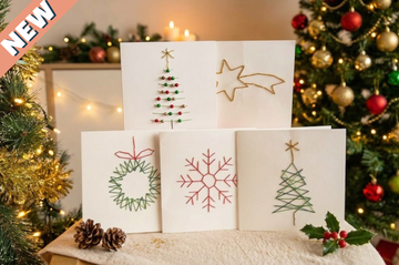 DIY Pakket Borduurkaarten - Kerst