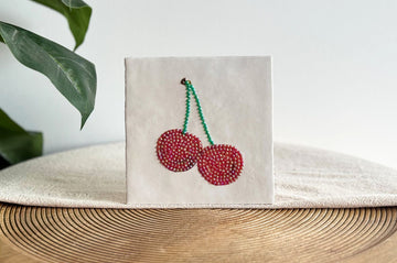 DIY Bedazzling Kit Kersen - Keramische Tegel