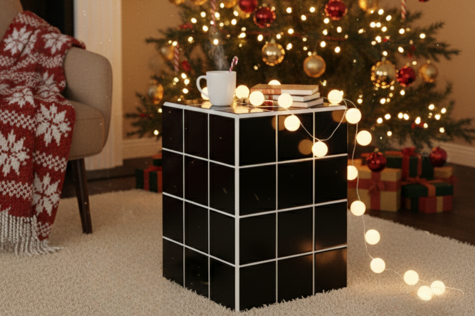 Exclusief DIY Pakket Mozaïek Vierkante Bijzettafel