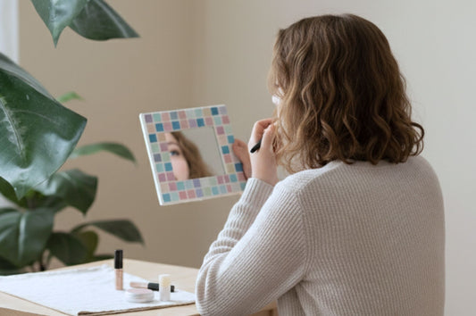 DIY Kit Glass Mosaic Mirror 