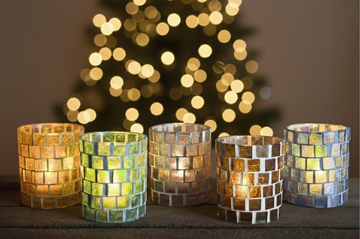 DIY Pakket Waxinelichthouder met Glasmozaiek