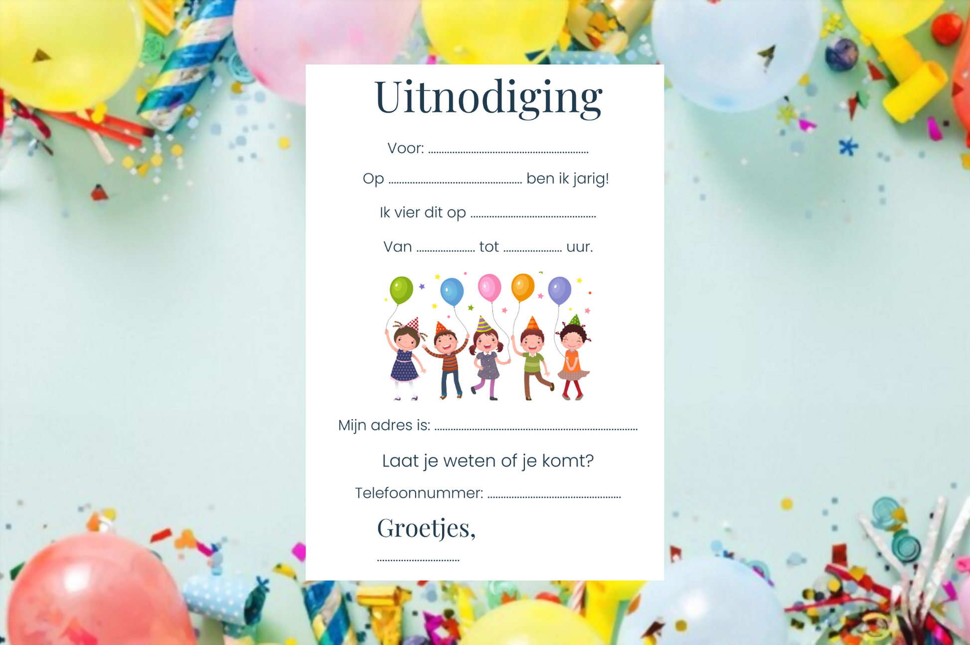 Kinderfeestje_uitnodiging_ballonnen