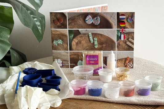 DIY Pakket Polymeerklei Oorbellen Multicolor Incl. Gereedschap