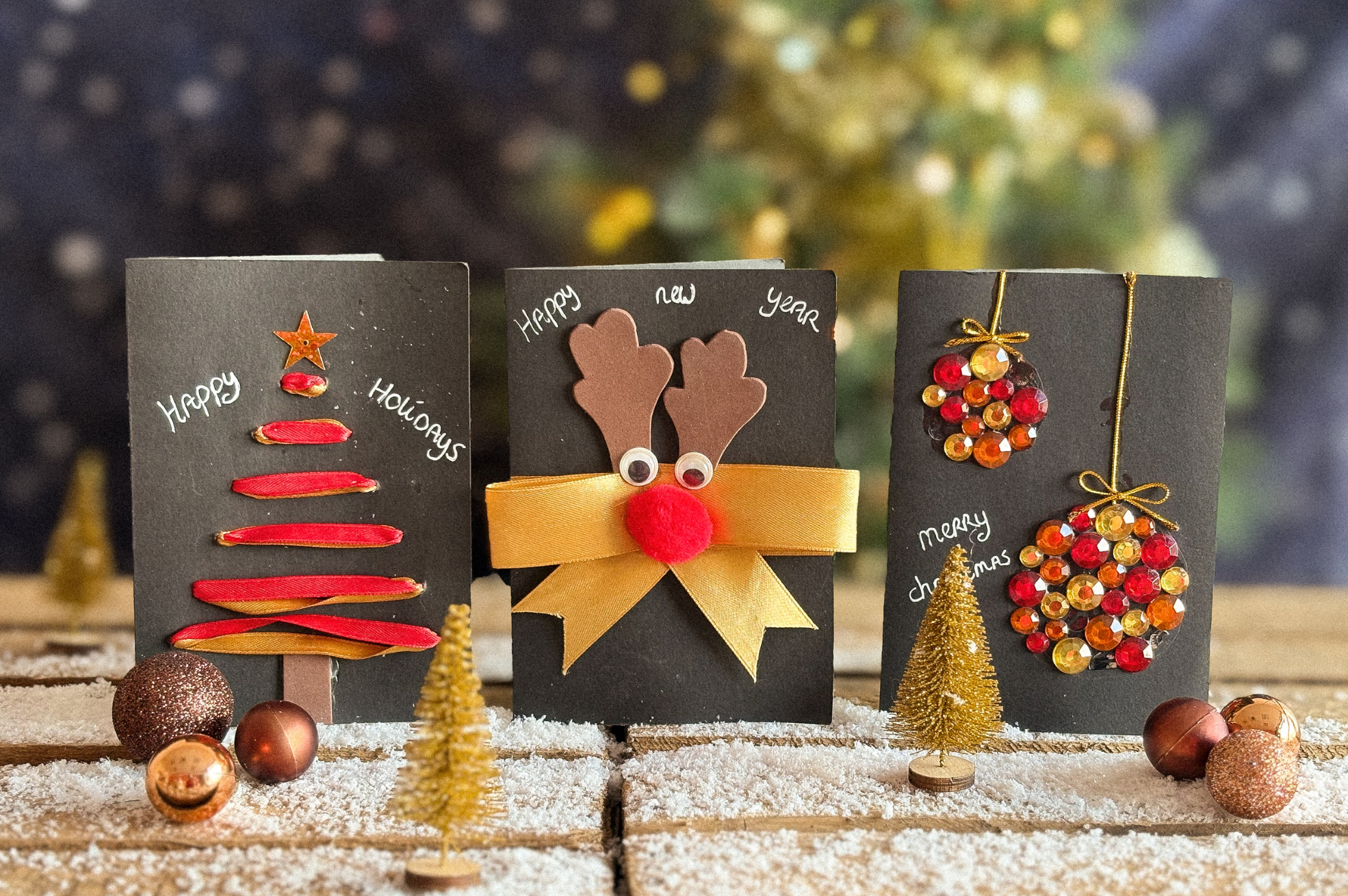 DIY Package Christmas Cards (6 pieces)