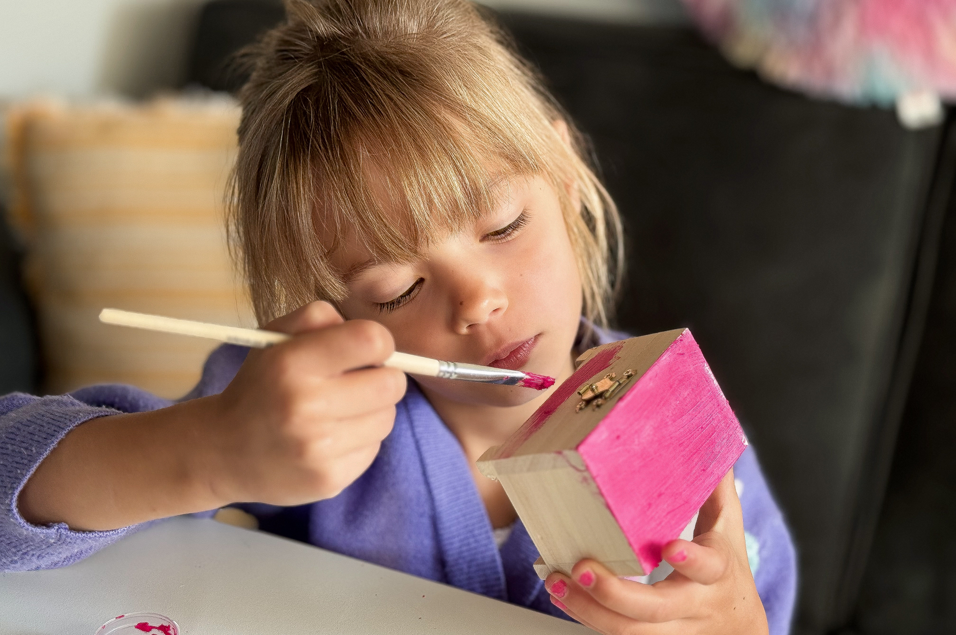 Maak foto Sieradenkistje Silk Clay Roze