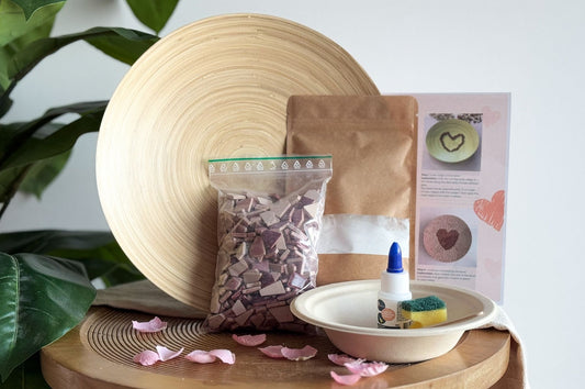 DIY Kit Mosaic Bowl with Heart