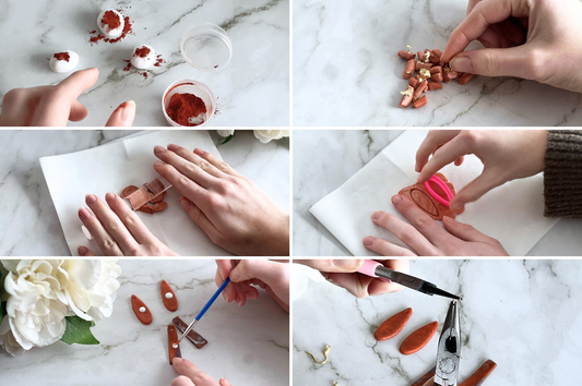 DIY Pakket Polymeerklei Oorbellen Multicolor Incl. Gereedschap