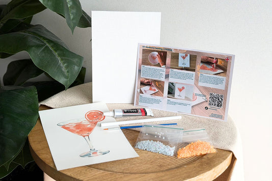 DIY Bedazzling Kit Cocktail - Canvas Schilderij