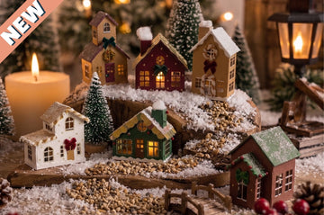 DIY Wooden Christmas Village Kit – 6 Houses, Pay for 4